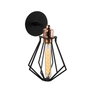 Opviq Lámpara de pared N-1042 Negro y Bronce